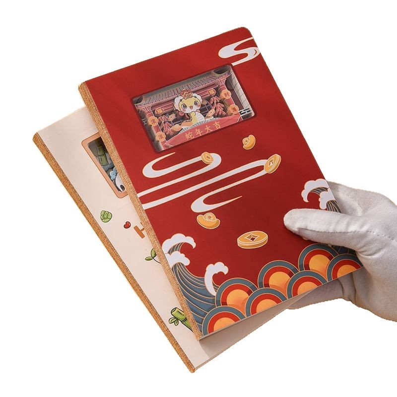 3D ஹாலோ பேப்பர்-கட் சைனீஸ் ஸ்டைல் A5 புள்ளியிடப்பட்ட ஜர்னல் நோட்புக்
