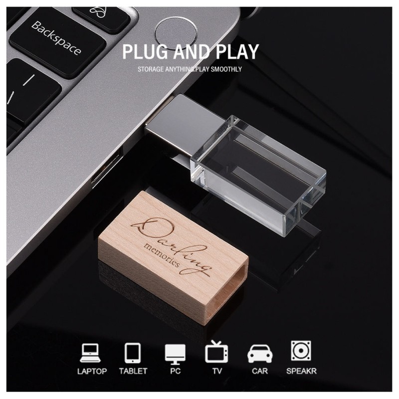 தனிப்பயன் கிரிஸ்டல் வூட் USB ஃபிளாஷ் டிரைவ் தனிப்பயன் கிரிஸ்டல் வூட் USB ஃபிளாஷ் டிரைவ்