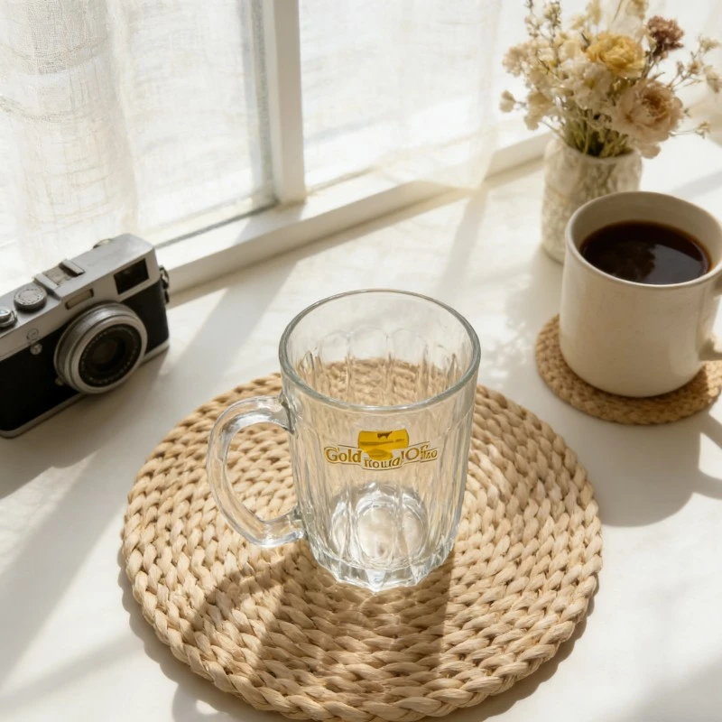 Striped Texture Glass Beer Mug Striped Texture Glass Beer Mug