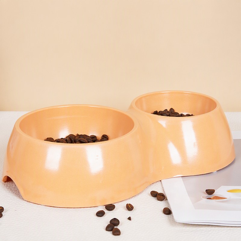 தனிப்பயன் மூங்கில் ஃபைபர் மெலமைன் பெட் இரட்டை கிண்ணம்