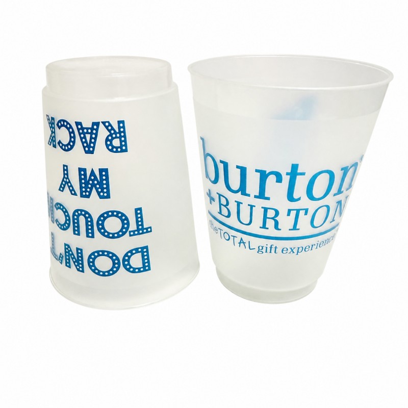 தனிப்பயன் லோகோ 16oz Frosted Plastic Stadium Cup தனிப்பயன் லோகோ 16oz Frosted Plastic Stadium Cup